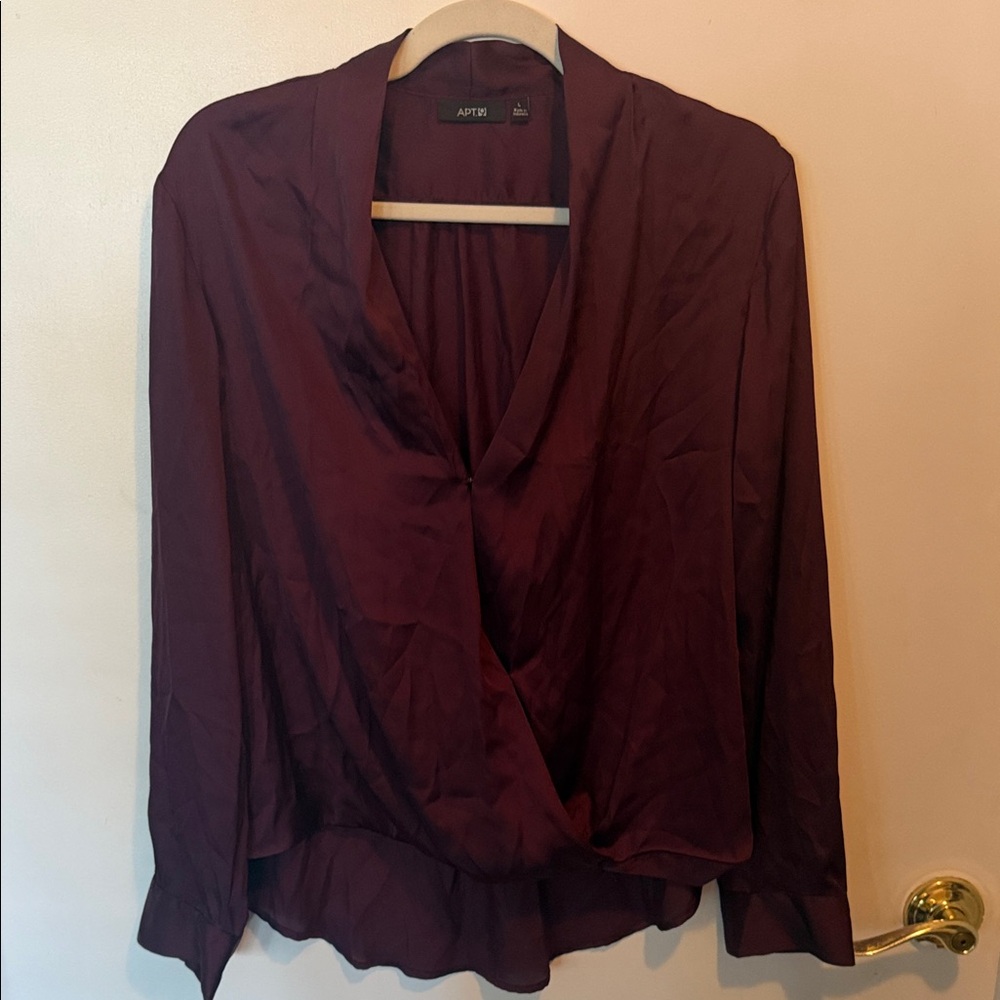 Apt. 9 Women's Deep Burgundy Blouse
